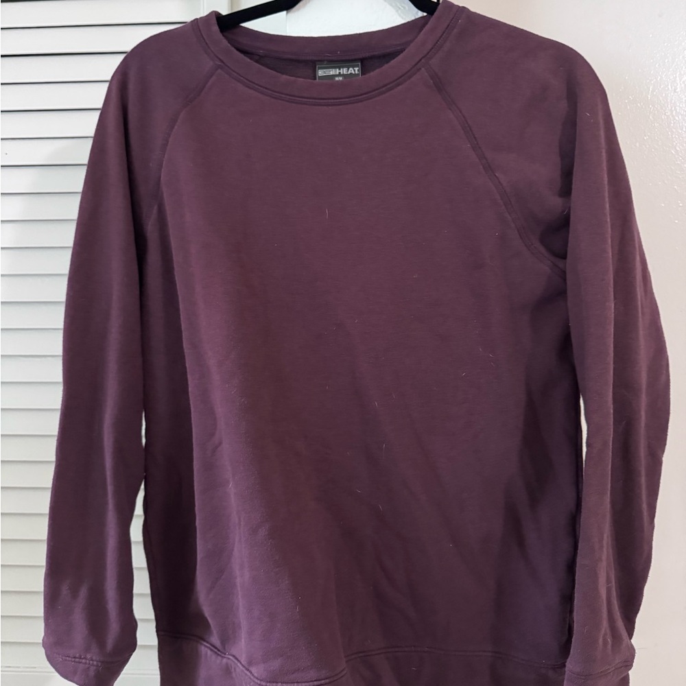 32 Degrees Women's Crewneck Sweater in Plum